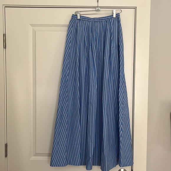 Faithful the Brand Scanno Maxi Skirt Blue/White Stripe - Picture 8 of 11